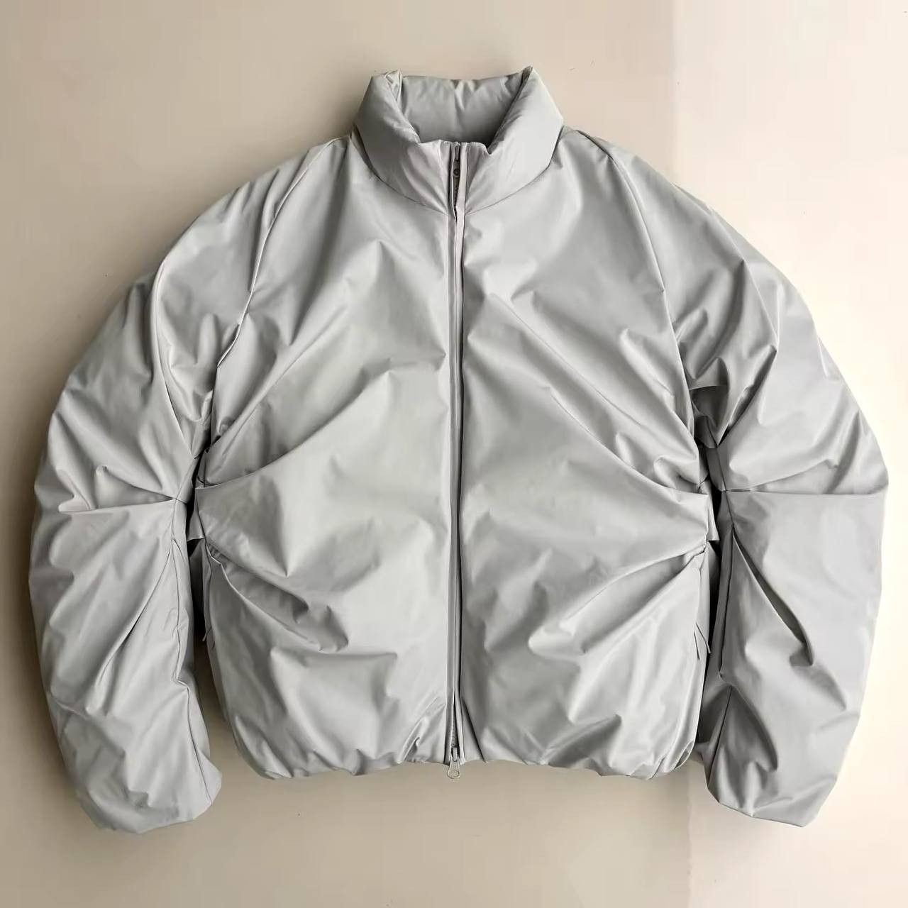 Japanese Brand × Vintage monochrome warm down jacket y2k with double zipper Size US L / EU 52-54 / 3 - 1 Thumbnail