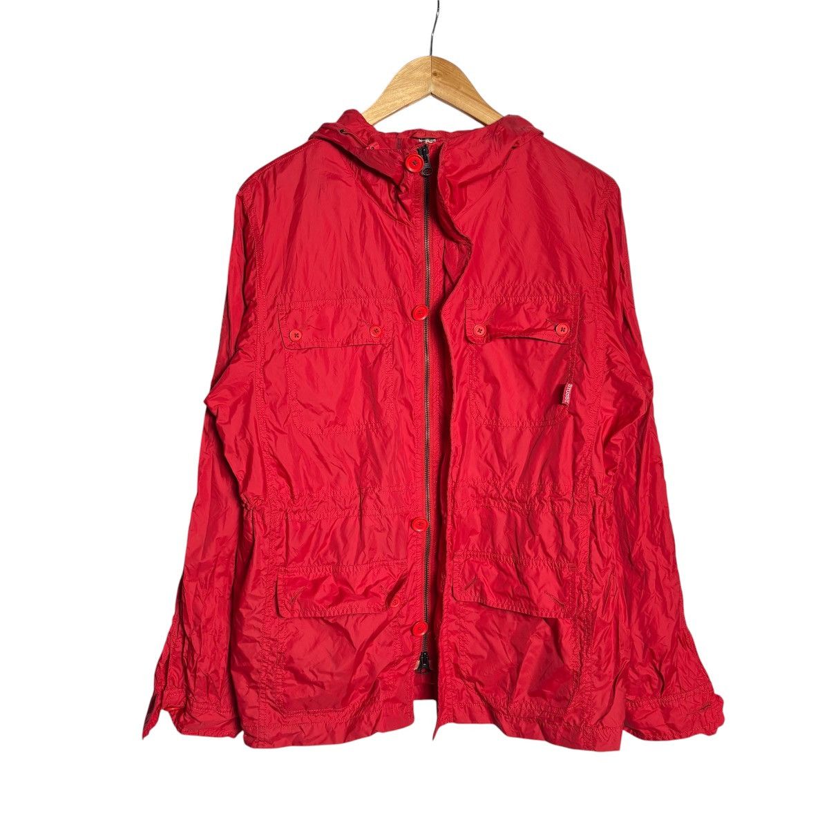 Stussy Vintage 90s Stussy Pocket Hoodie Jacket Parka Size US M / EU 48-50 / 2 - 1 Thumbnail