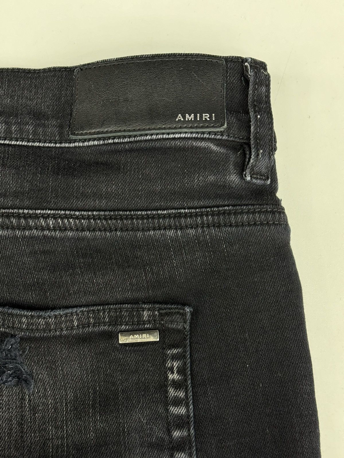Amiri Amiri MX1 Plaid Pannel Distressed Black Jeans Size US 38 / EU 54 - 7 Thumbnail