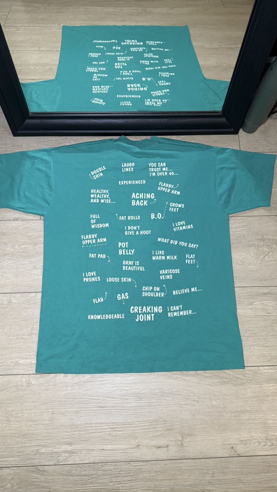 Other Vintage / Y2K 1990s Humor Absolutely Over 50 Shirt Size US XL / EU 56 / 4 - 2 Thumbnail