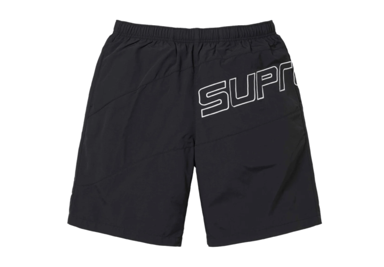 Pre-owned Hypebeast X Supreme Curve Nylon Short Black • M