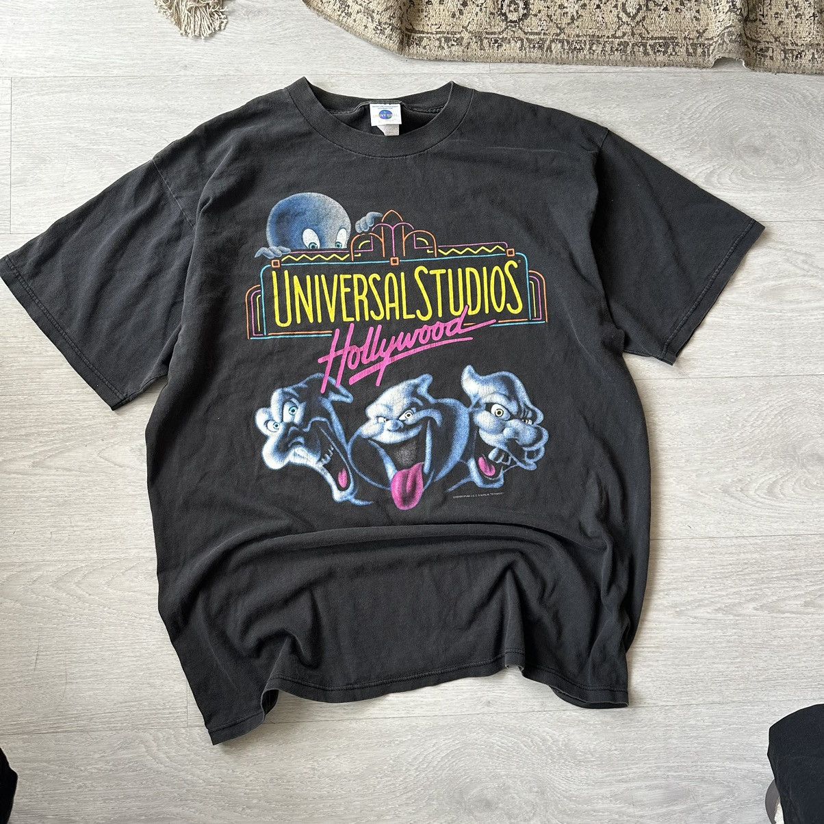 image of Universal Studios x Vintage 90's Casper Tee in Black, Men's (Size XL)