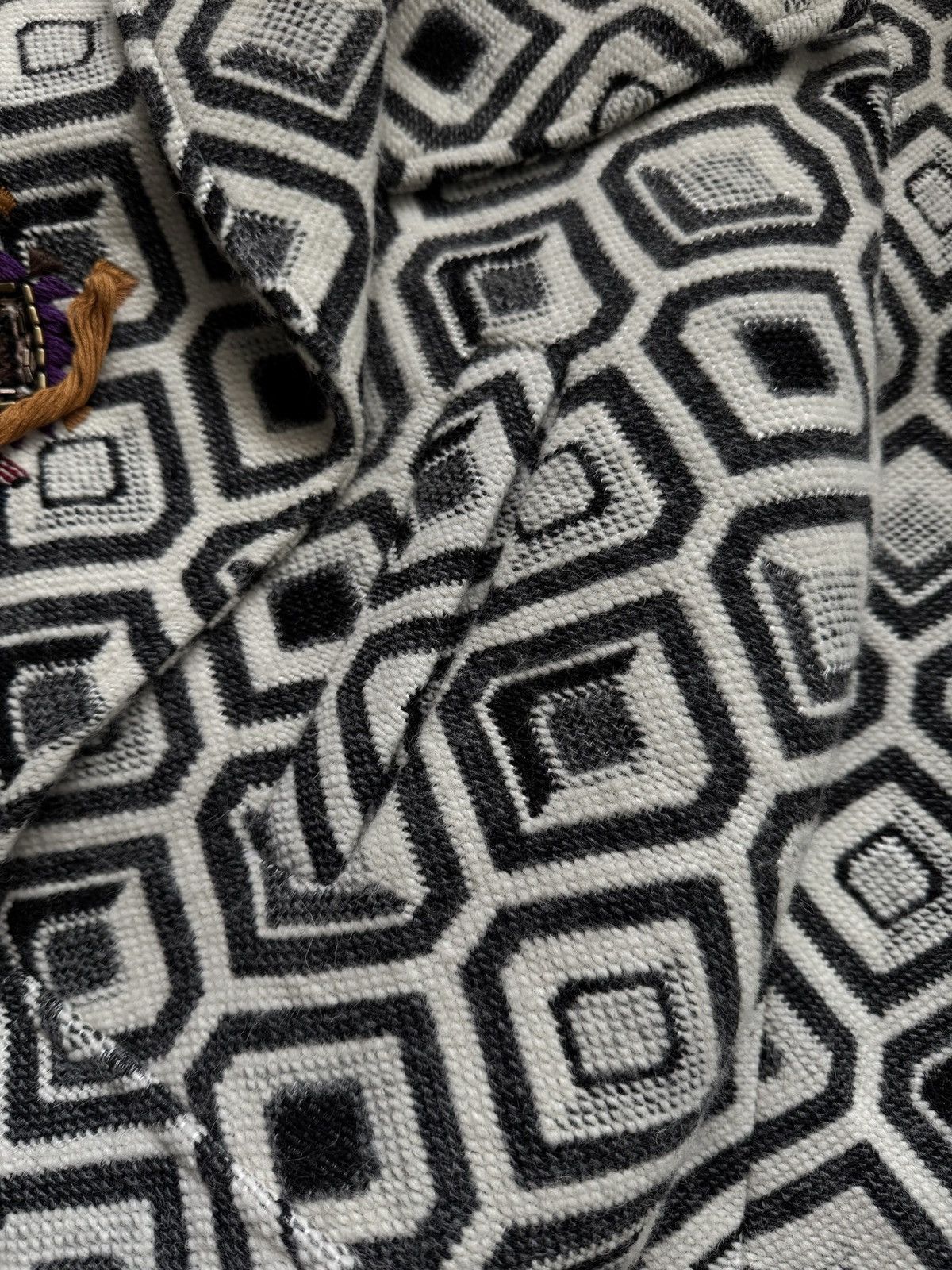 Other Bazar Deluxe native Navajo plaid pattern wool blend coat Size L / US 10 / IT 46 - 5 Thumbnail