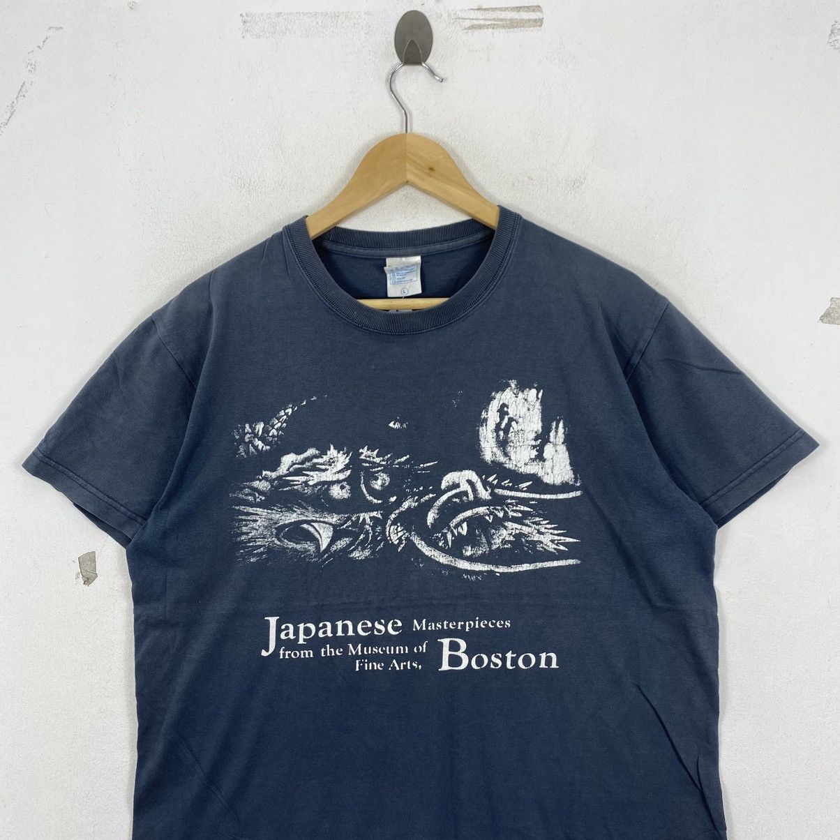 Vintage MFA Boston Japanese Masterpieces Art Tee L United Athle Navy Size US L / EU 52-54 / 3 - 3 Thumbnail