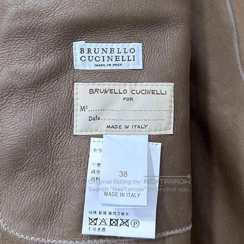 Brunello Cucinelli Brunello Cucinelli Patchwork Fur and Leather Integrated Lo Size XS / US 0-2 / IT 36-38 - 4 Thumbnail