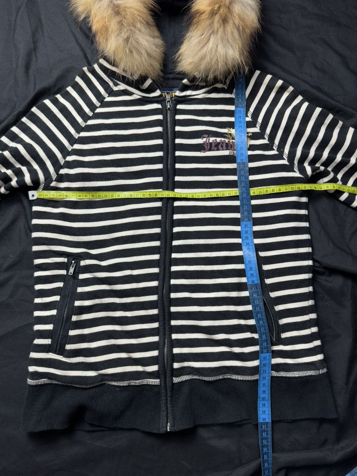 If Six Was Nine × Japanese Brand × Le Grande Bleu (L.G.B.) 💥Fur Hoodie Stripe Maru Ifsix Lgb style Size US S / EU 44-46 / 1 - 7 Thumbnail