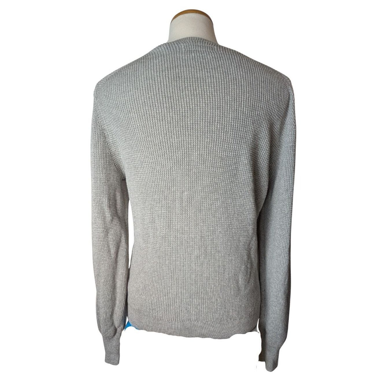 Allsaints AllSaints Aspen Waffle Texture Crew Neck Ramskull Sweater Size US M / EU 48-50 / 2 - 2 Thumbnail
