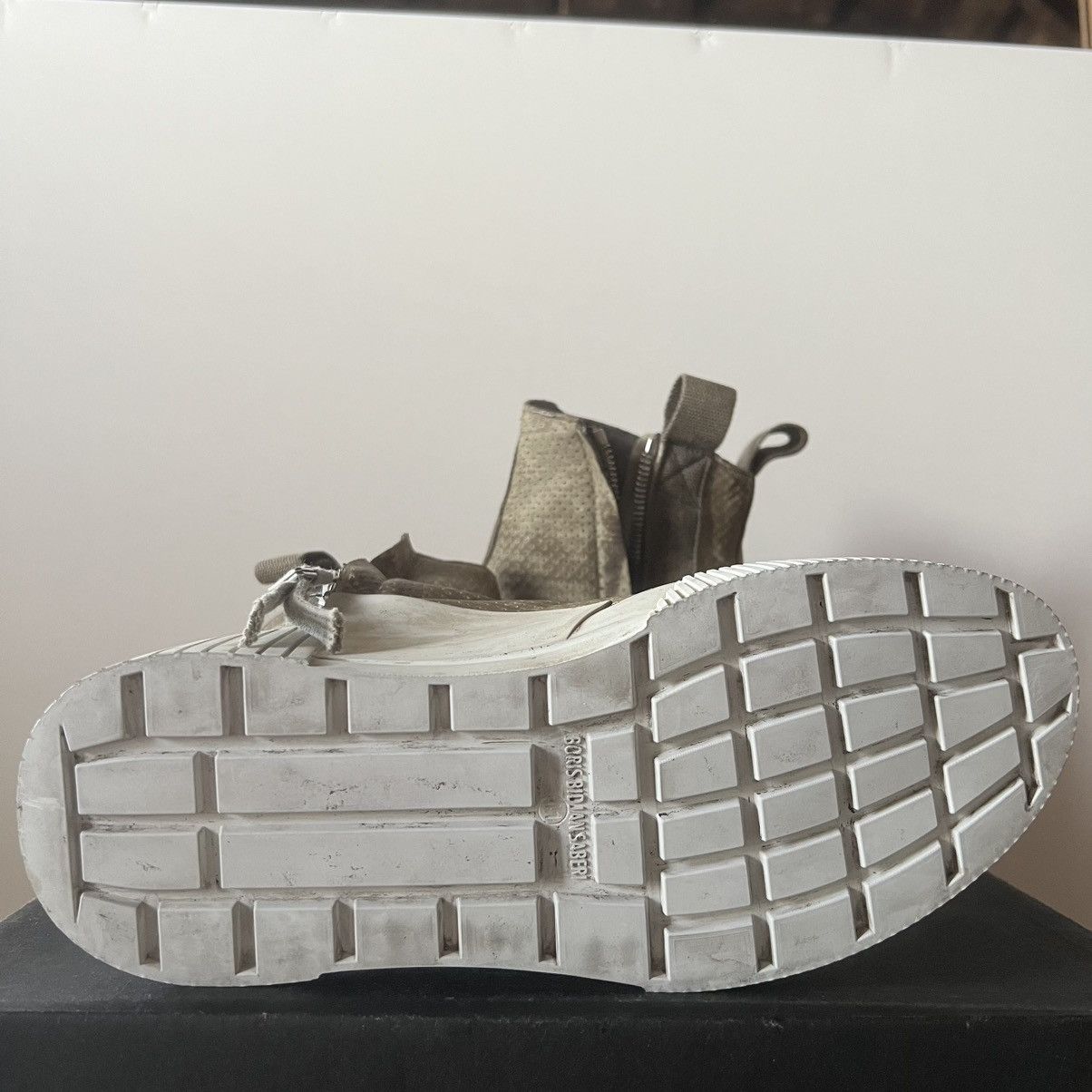 Boris Bidjan Saberi Oak Perforated AW23 Bamba 3.3 Side Zip Sneakers Size US 8 / EU 41 - 13 Thumbnail