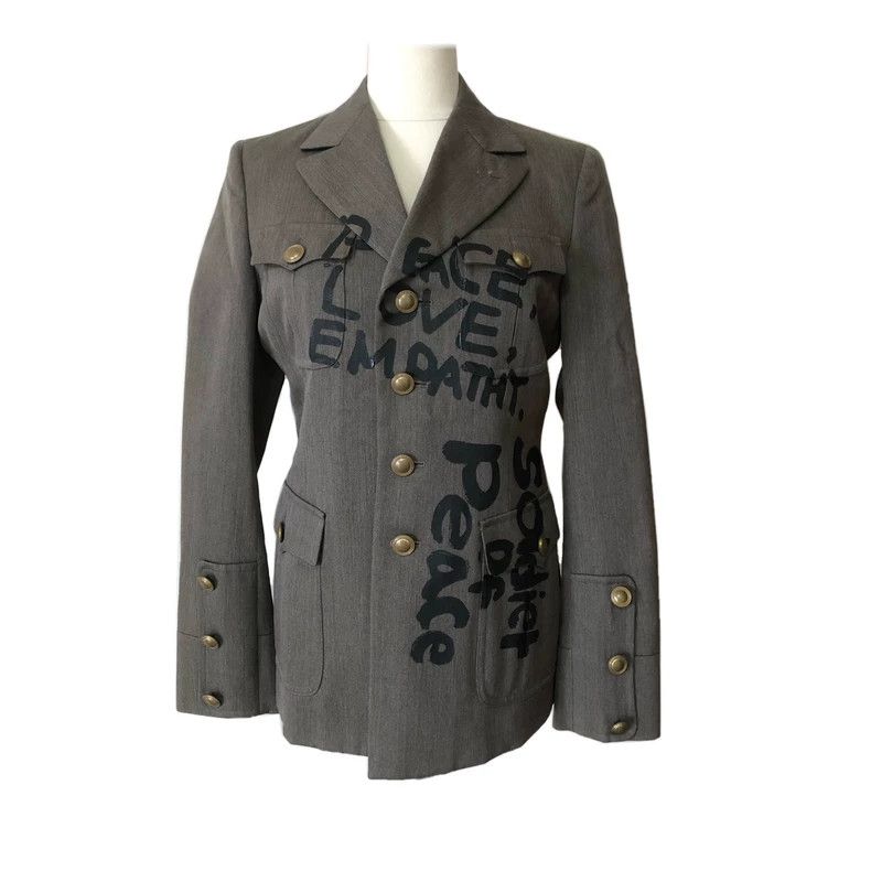 Comme des Garcons Comme des Garçons HOMME PLUS Peace Blazer Size US XS / EU 42 / 0 - 1 Thumbnail