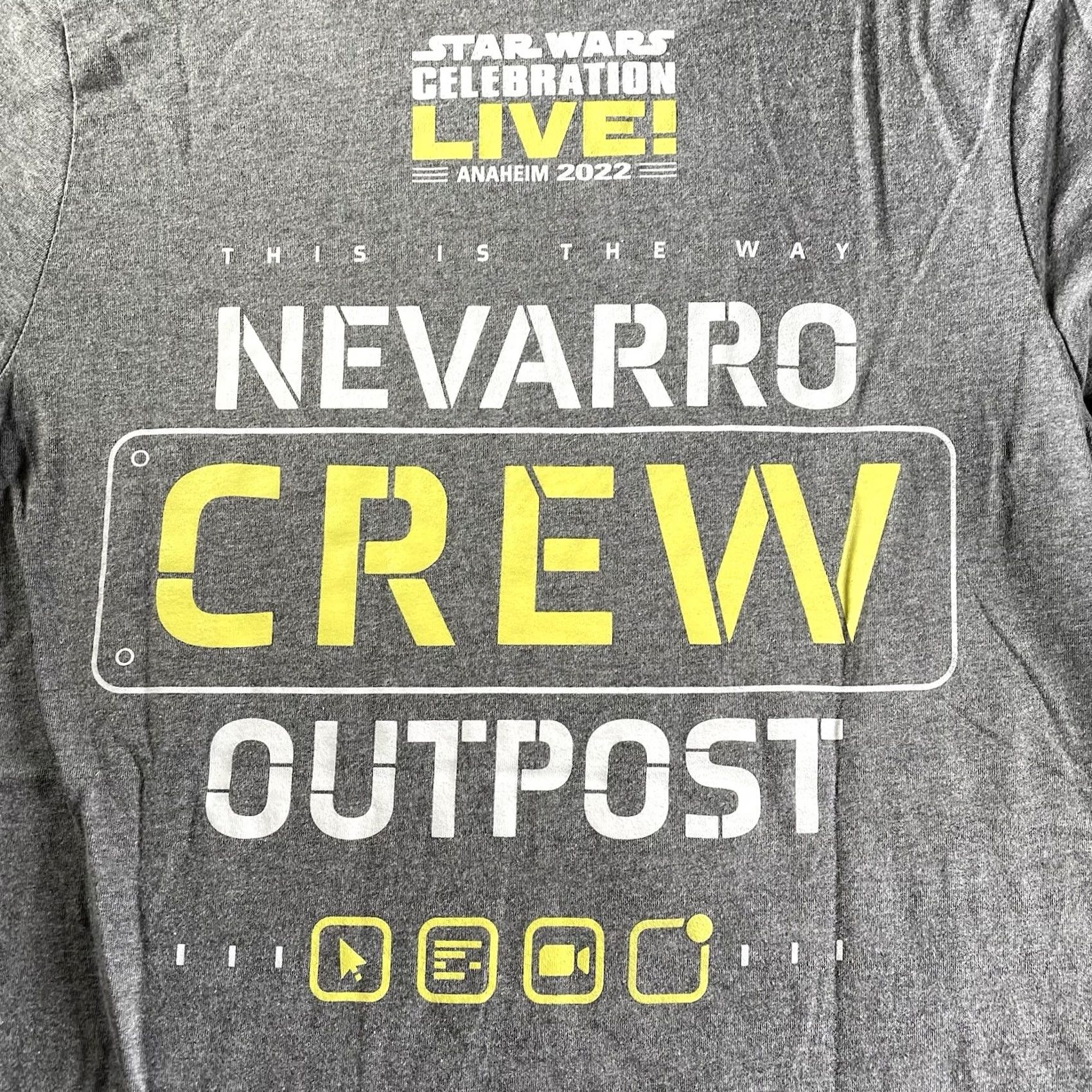 Star Wars Star Wars Shirt Men’s S Anaheim 2022 Nevarro Outpost Crew LIVE Celebration Gray Size US S / EU 44-46 / 1 - 2 Thumbnail
