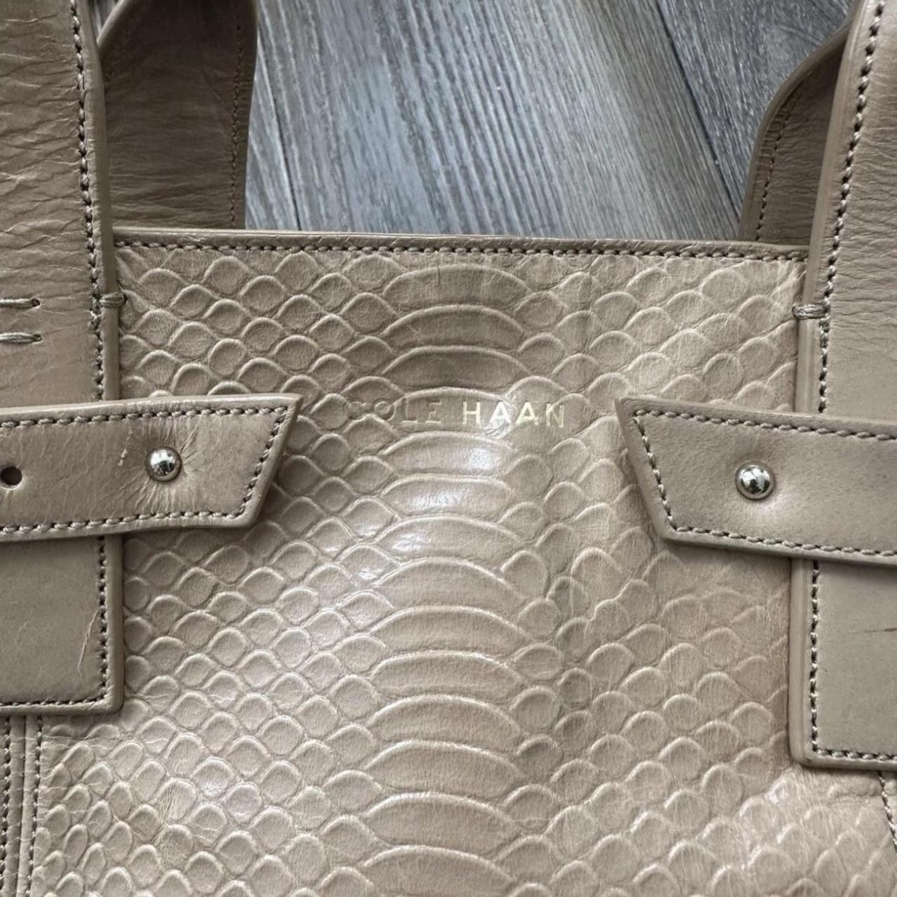 Cole Haan Cole Haan Bonheur Medium Satchel Tan Leather Shoulder Bag Size ONE SIZE - 6 Thumbnail