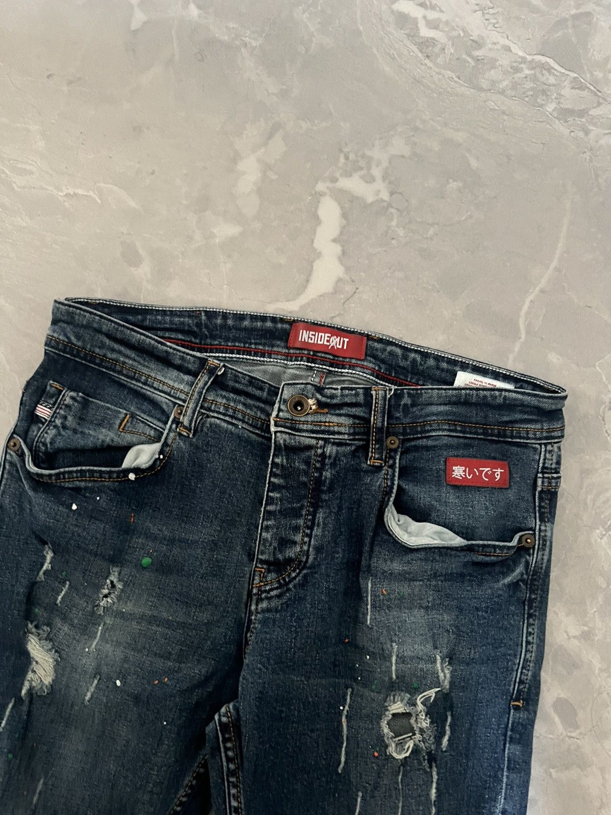 Japanese Brand Rare Glamour Painted Y2K / Undercover Style / Slim Sexy Fit Size US 32 / EU 48 - 4 Thumbnail