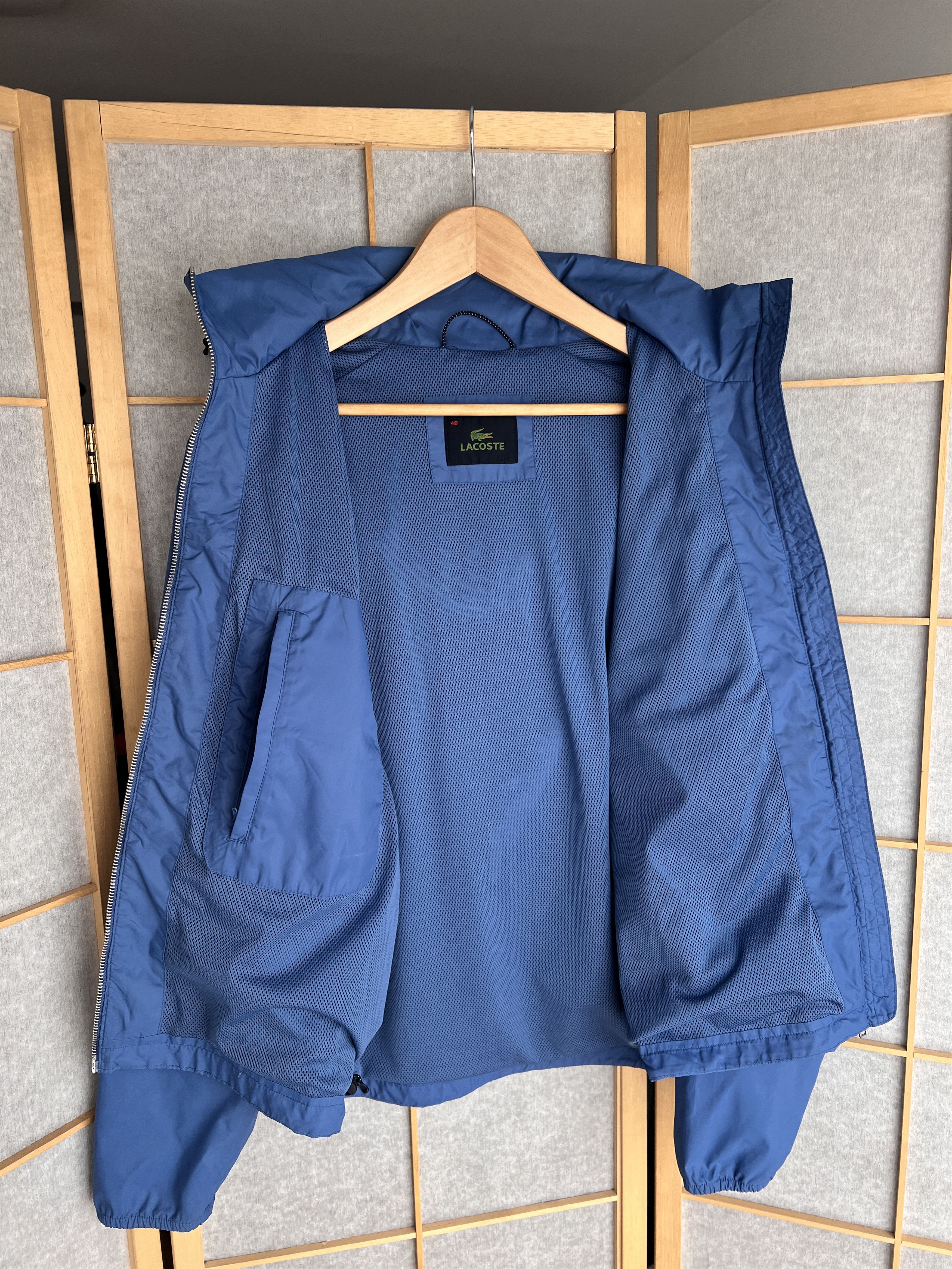 Lacoste Rare! Lacoste vintage nylon hooded jacket windbreaker luxury Size US M / EU 48-50 / 2 - 6 Thumbnail
