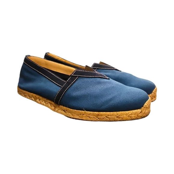 Christian Louboutin Men's Blue Canvas Espadrilles Size US 9 / EU 42 - 1 Thumbnail