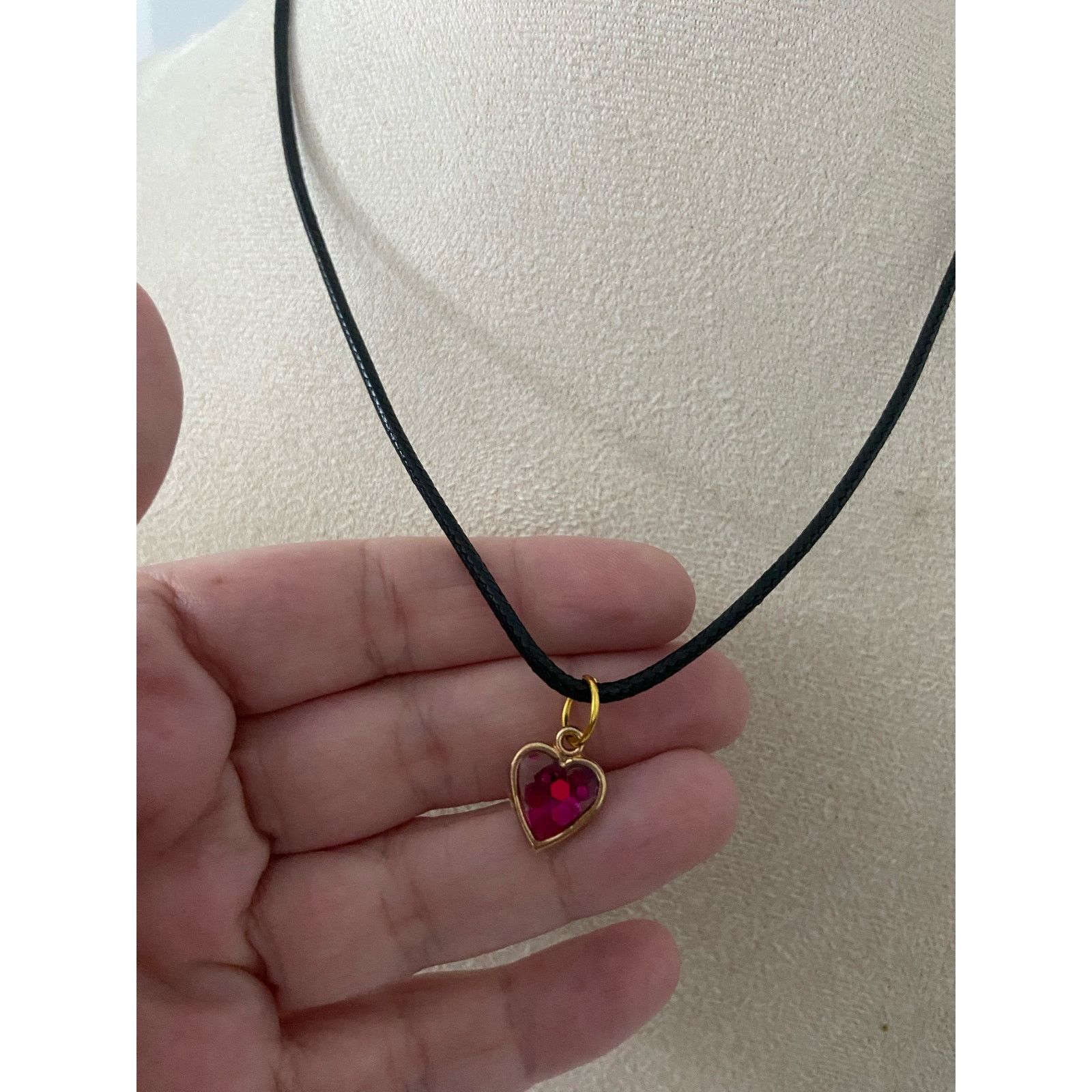 Handmade heart pendant necklace Size ONE SIZE - 2 Thumbnail