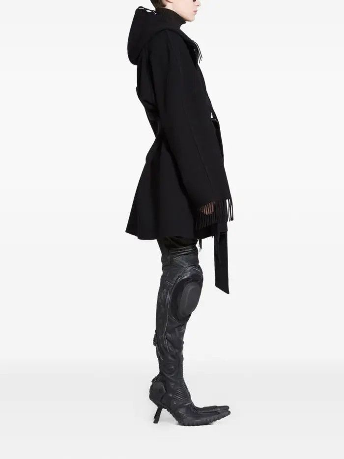 Balenciaga o1bcso1str0326 Fringe Jacket in Black Size S / US 4 / IT 40 - 3 Thumbnail