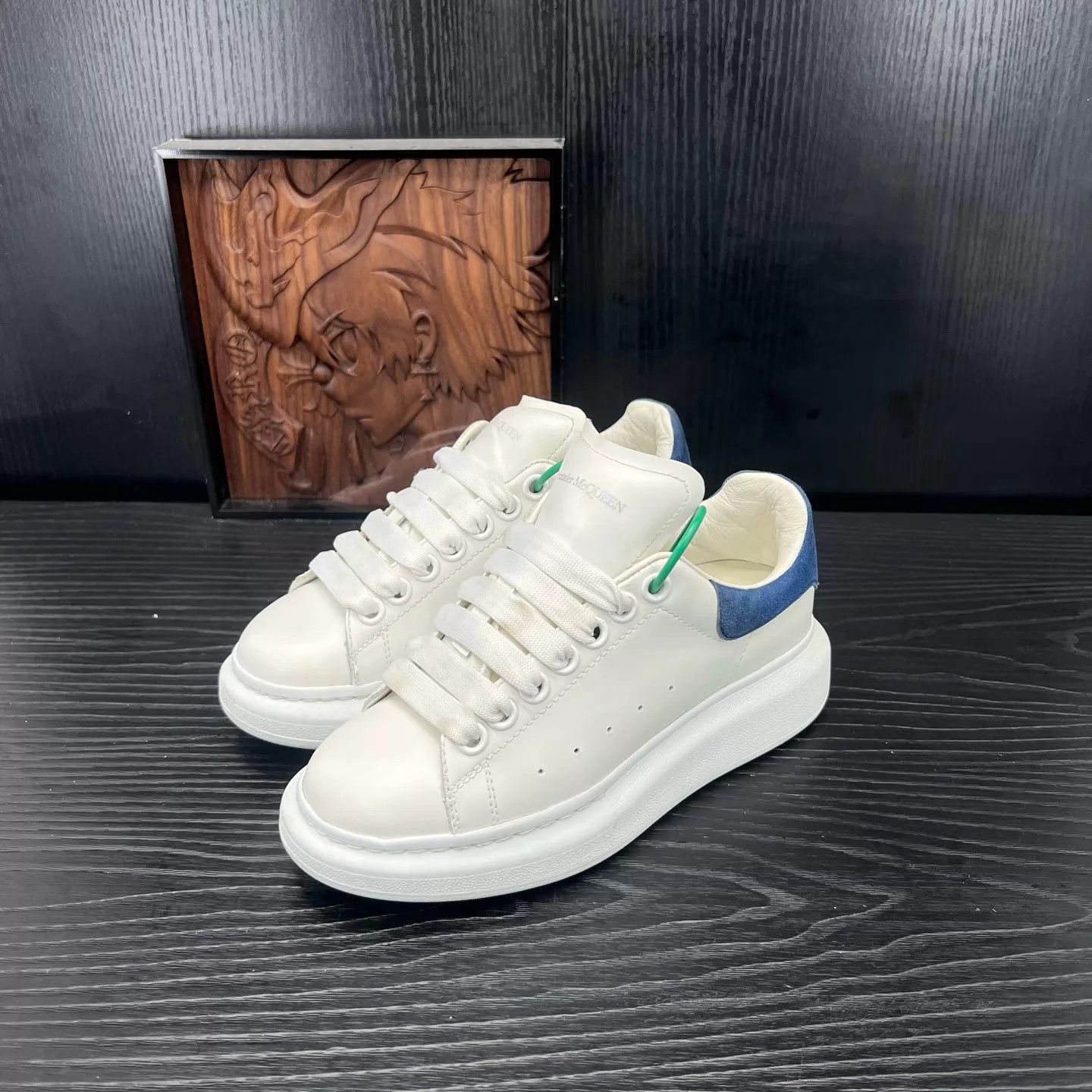 Alexander McQueen McQueen Blue Toe Suede 35.5 Mint with Box Size US 5 / IT 35 - 1 Thumbnail
