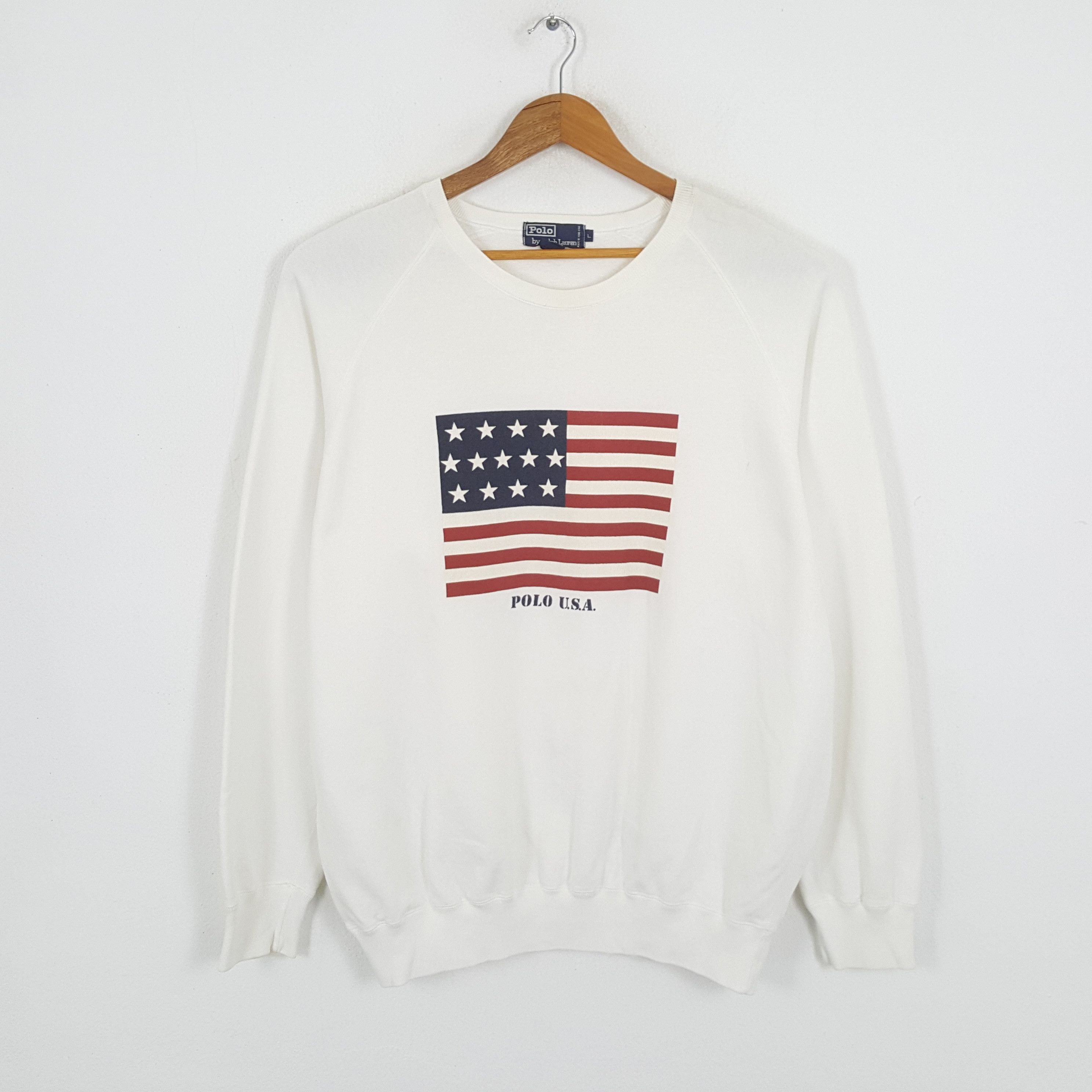 Vintage POLO by RALPH LAUREN American Flag Style Sweatshirt