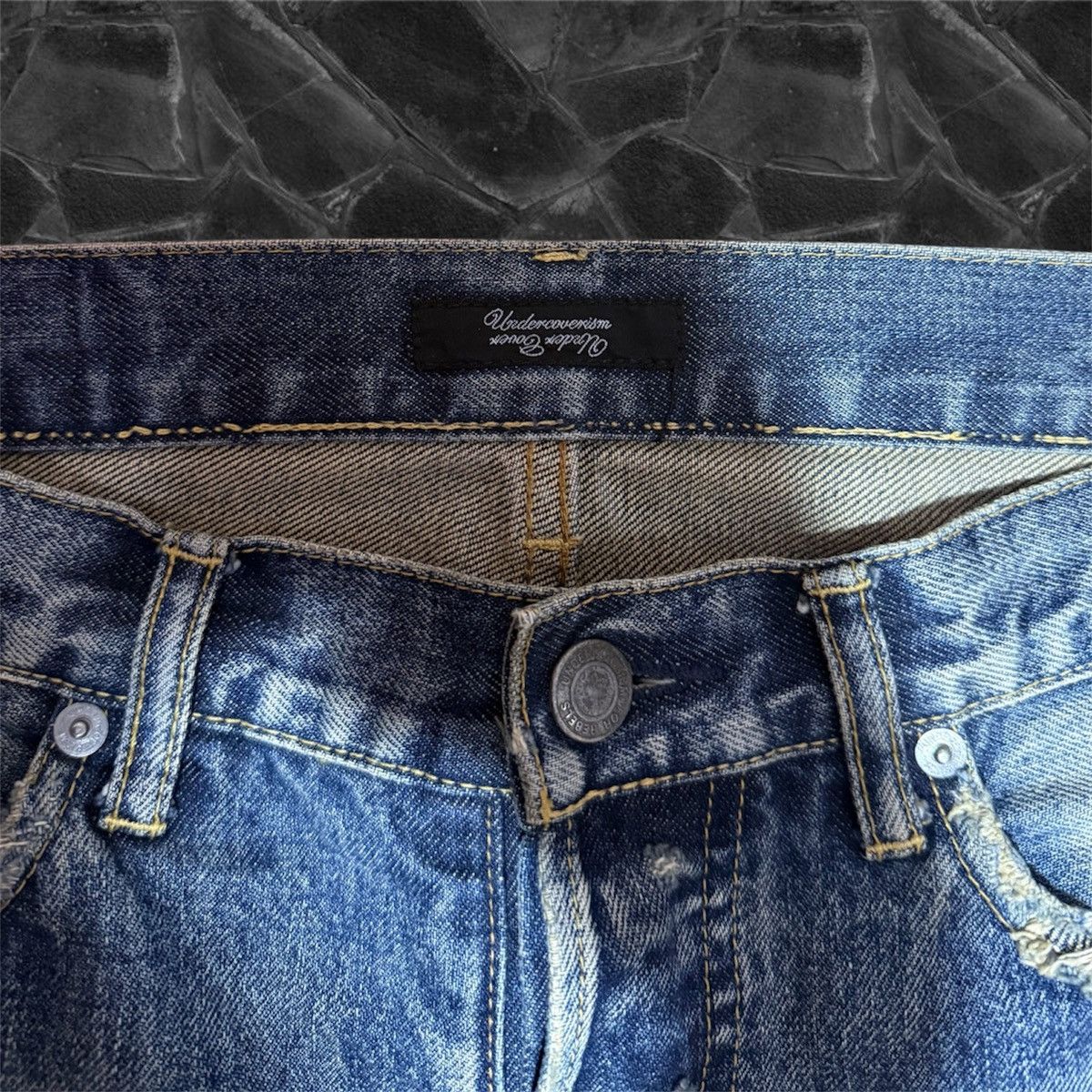 Undercover SS10 Undercover 68 Black Yarn Denim Size US 30 / EU 46 - 4 Thumbnail
