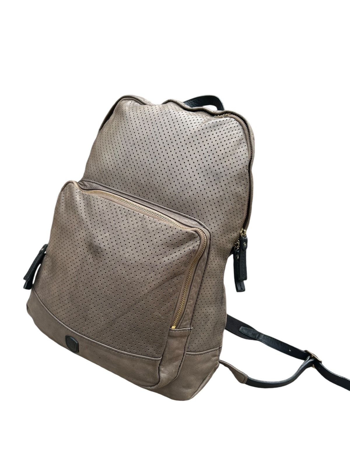 Leather Sot Japan Muddy Dirty Patina Napa Leather Backpack Bag Size ONE SIZE - 19 Thumbnail