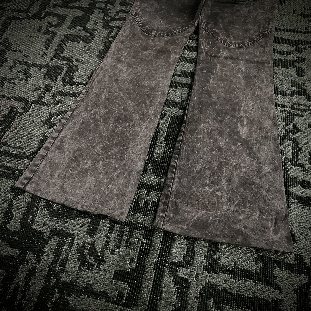 Japanese Brand Semantic Design Tie Dye Flared Pants Size US 33 - 8 Thumbnail