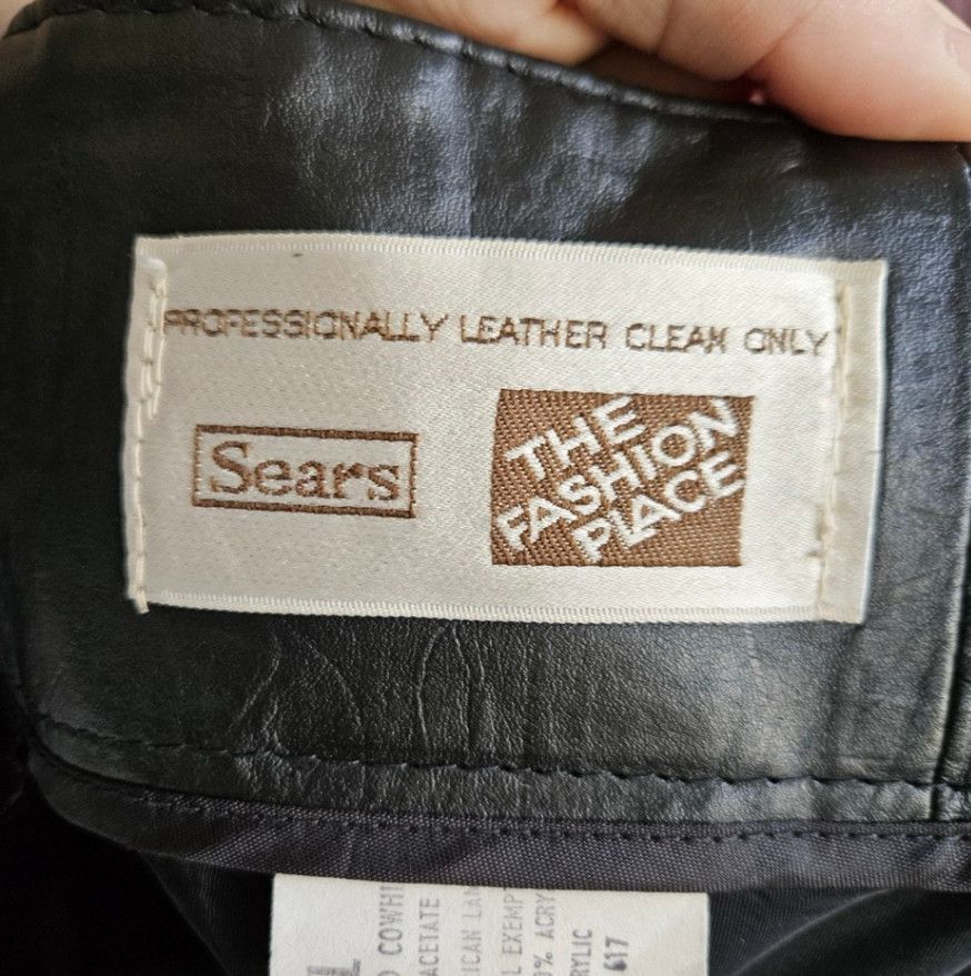 Sears Vintage 70s Sears Leather Trench Coat Size XL / US 12-14 / IT 48-50 - 2 Thumbnail