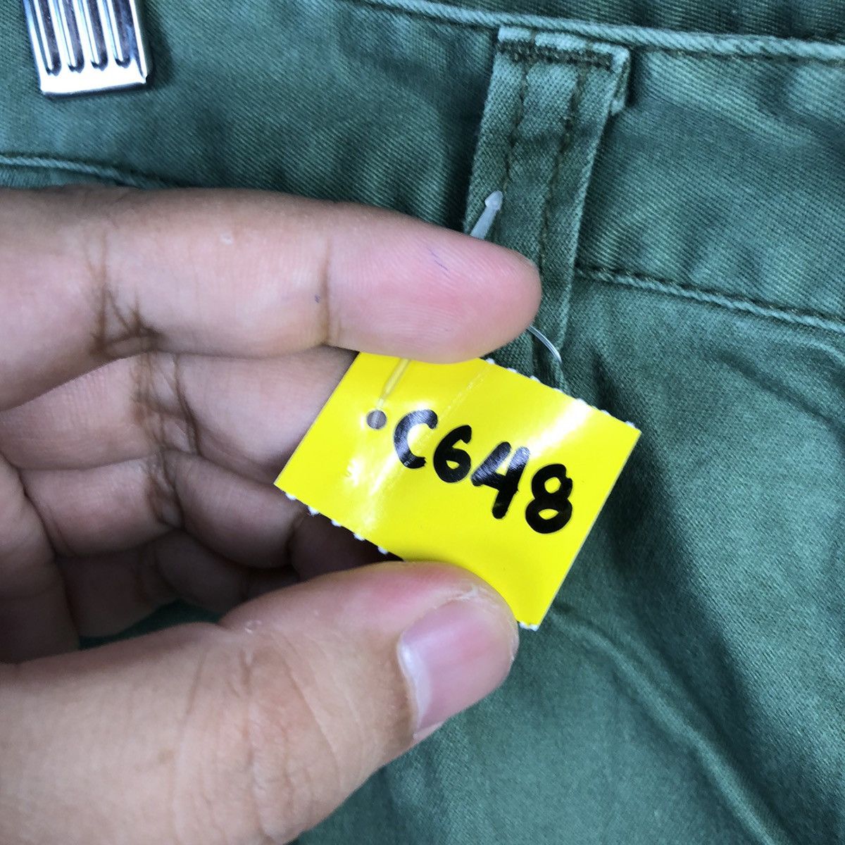 Japanese Brand DL Shuca Green Cargo Multipocket Pants #C648 Size US 27 - 11 Thumbnail