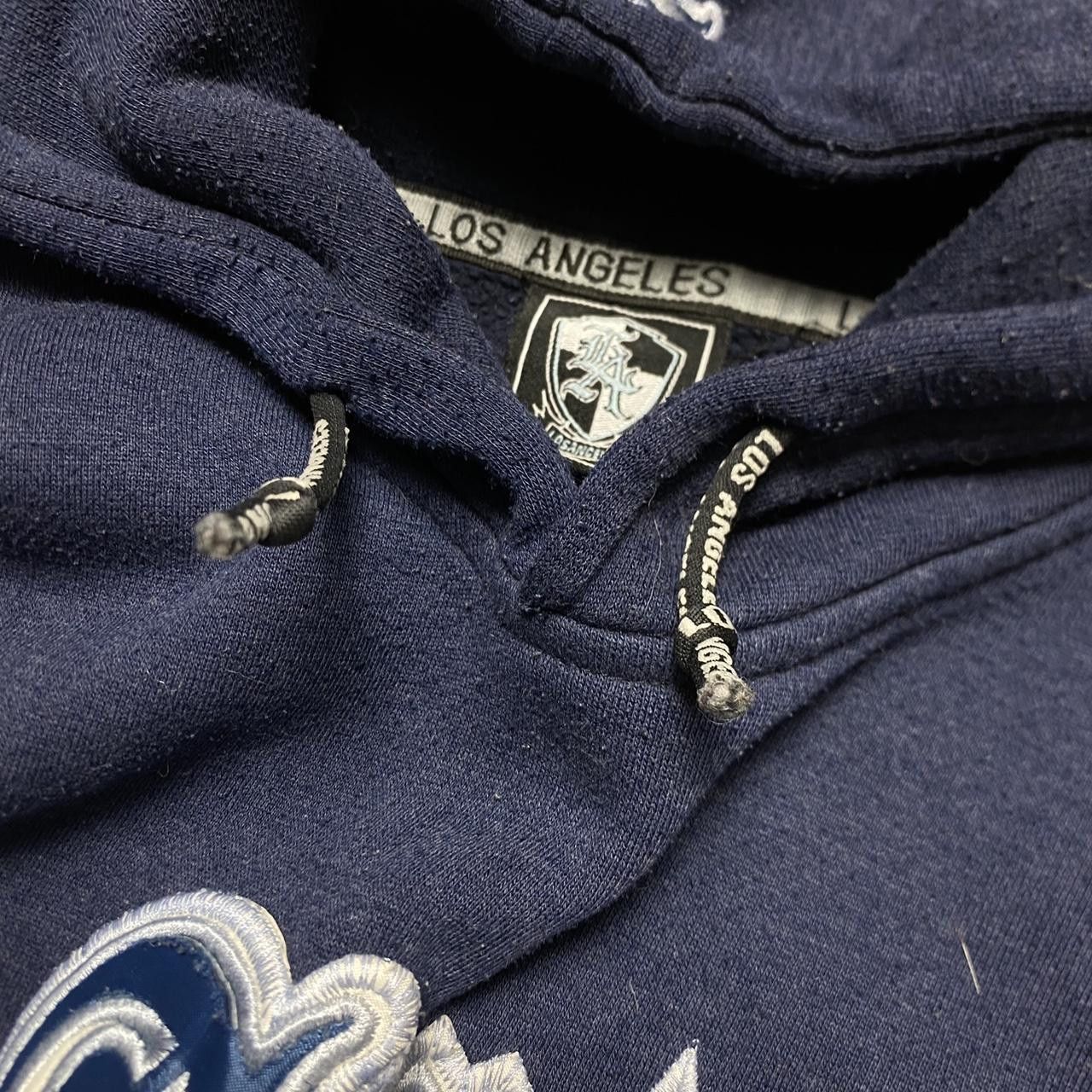 Japanese Brand 00s Los Angeles Embroidered Hoodie Navy XL Size US XL / EU 56 / 4 - 5 Thumbnail