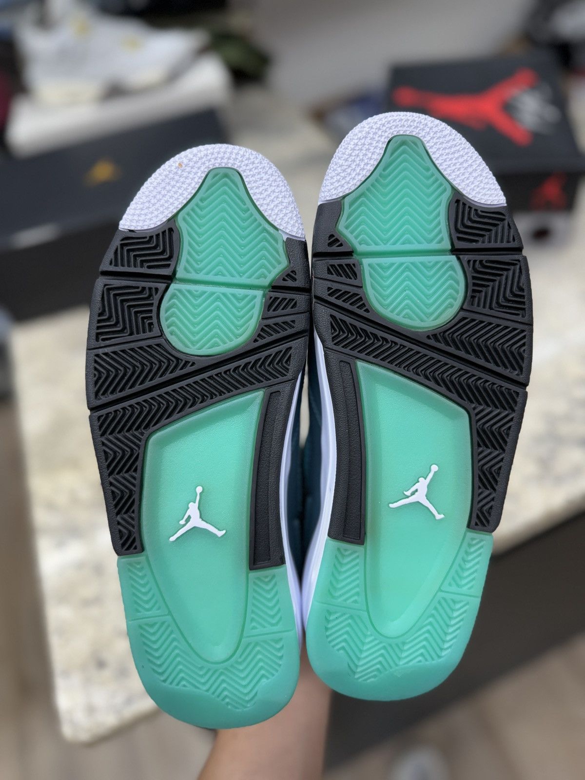 Jordan Brand Jordan 4 Retro Teal Size US 10 / EU 43 - 5 Thumbnail