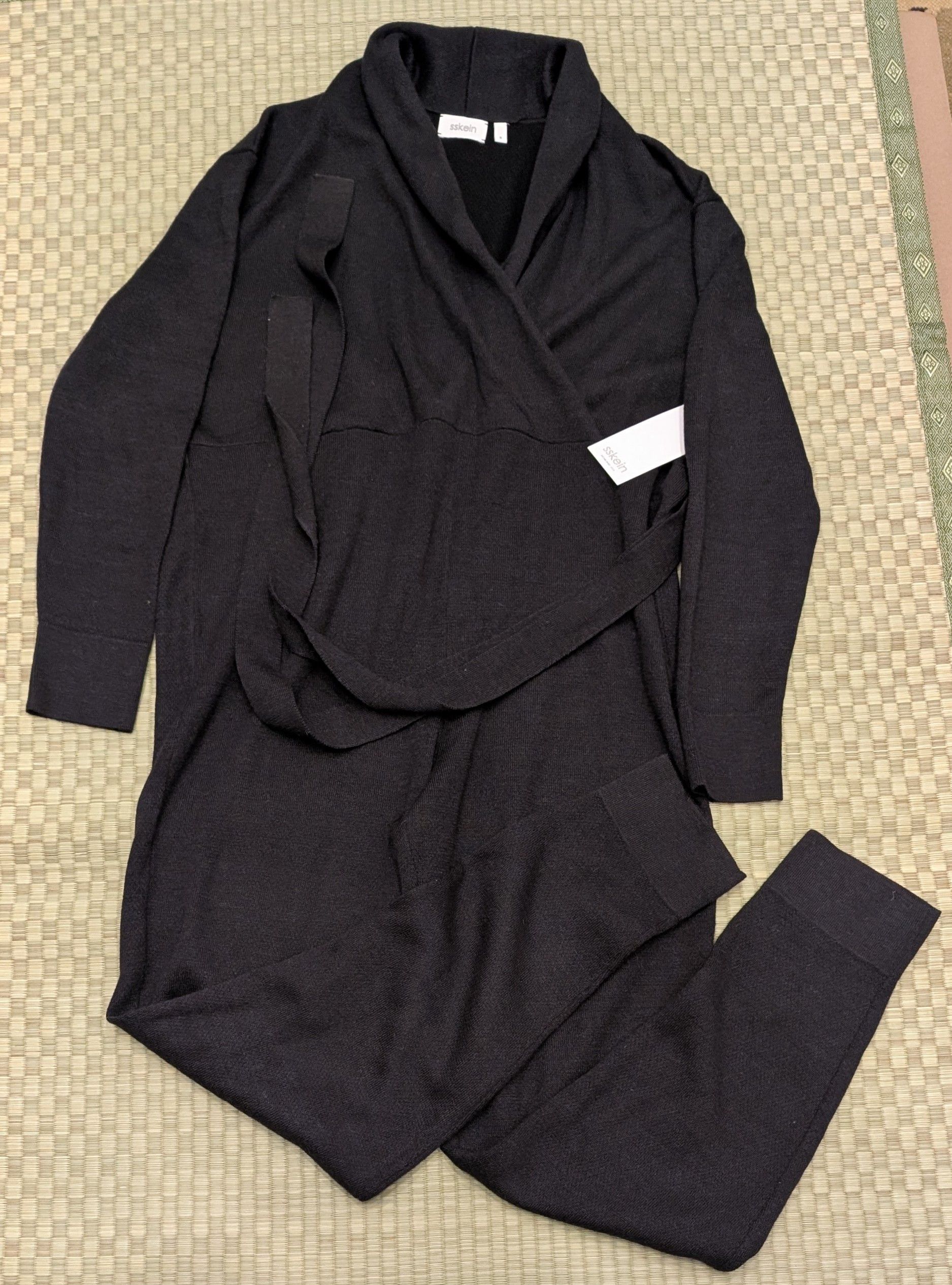 Other NWT SSKEIN Wrap Neck Alpaca Cotton Jumpsuit Made in Peru Size 27" / US 4 / IT 40 - 1 Thumbnail