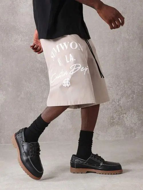 Jean × Vintage Streetwear sports Y2K Drip shorts Size US 36 / EU 52 - 1 Thumbnail
