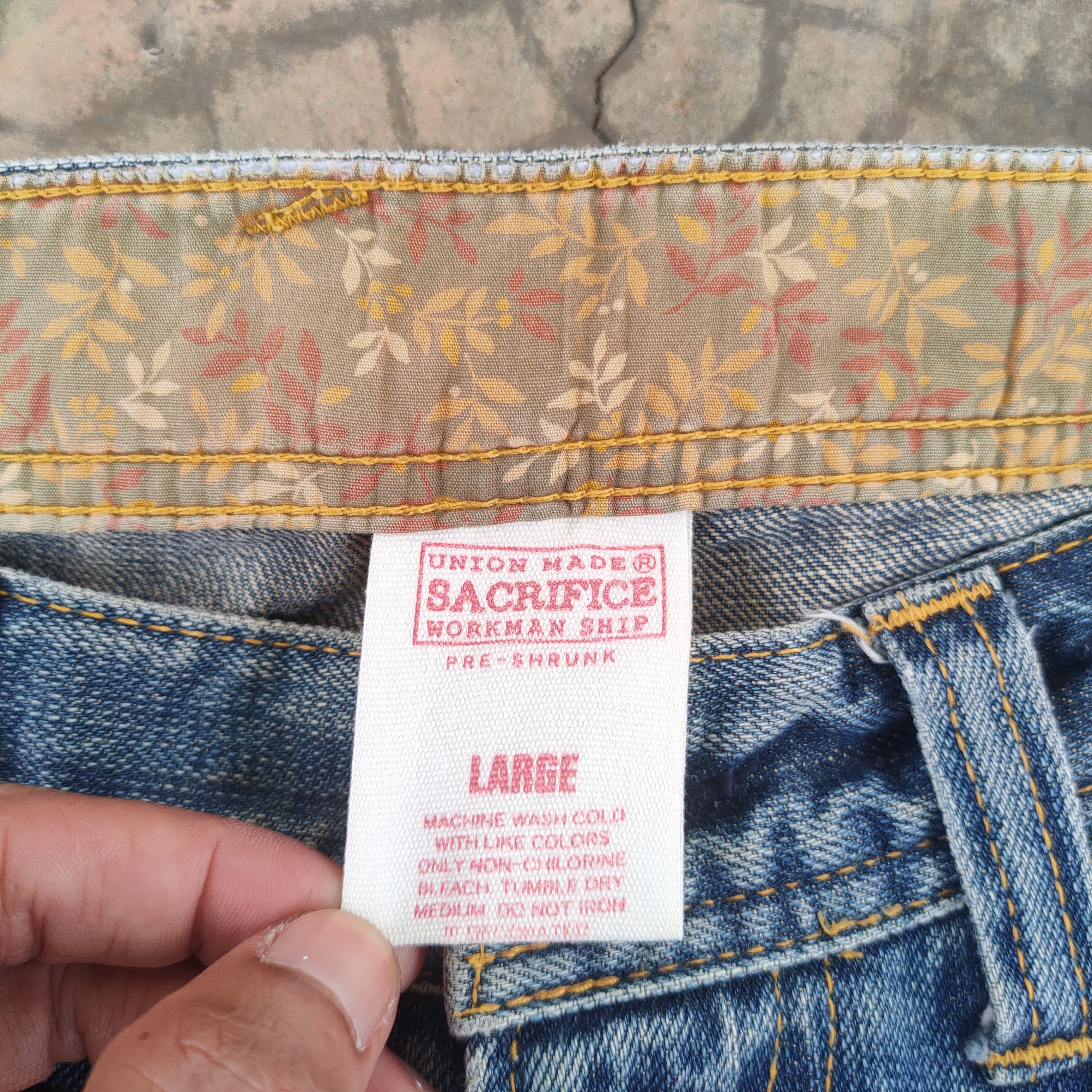Japanese Brand # VINTAGE JAPANESE FADED DISTRESSED JEAN DENIM PANTS Size US 34 / EU 50 - 6 Thumbnail