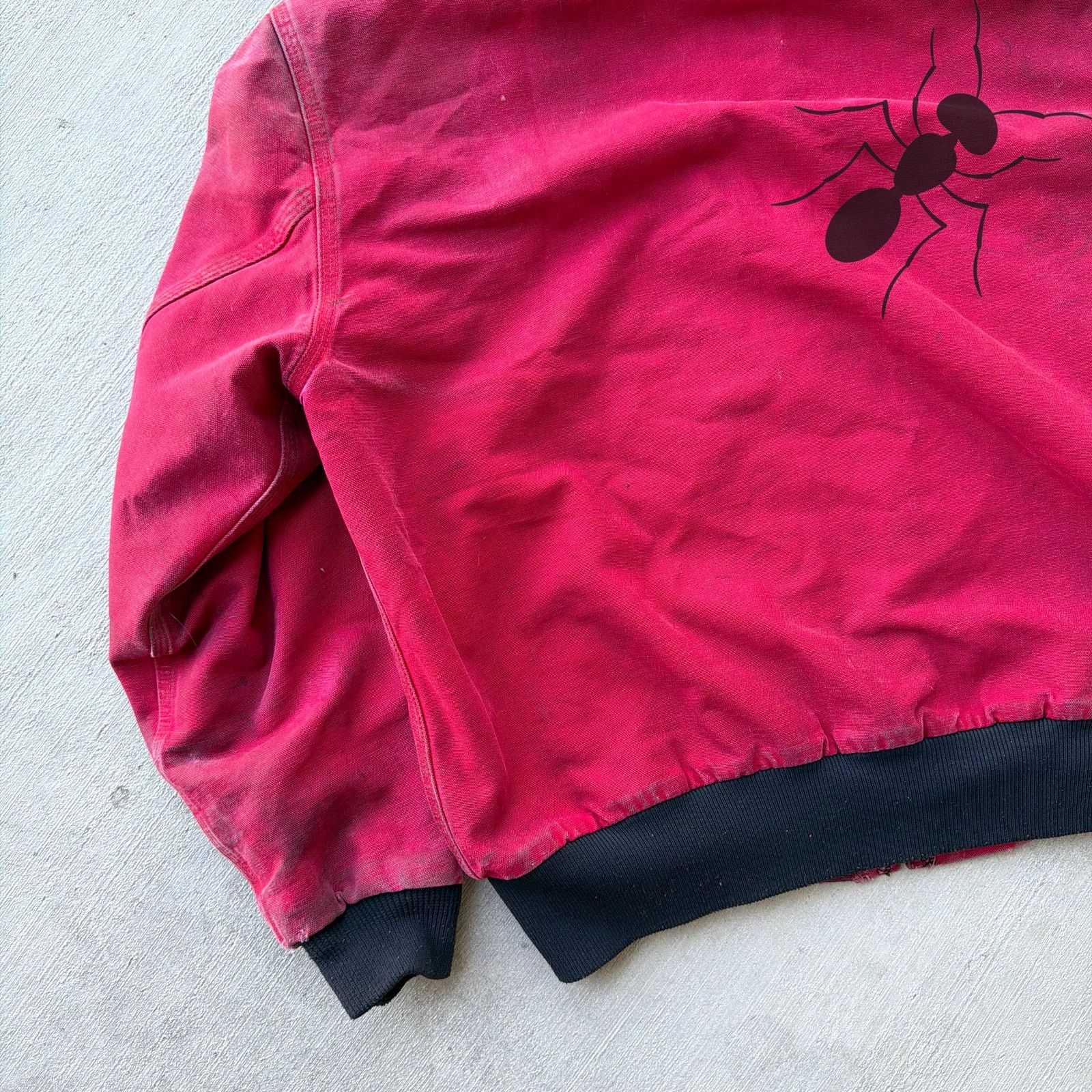 Carhartt × Vintage Carhartt JR100 red hooded work wear jacket Size US L / EU 52-54 / 3 - 7 Thumbnail
