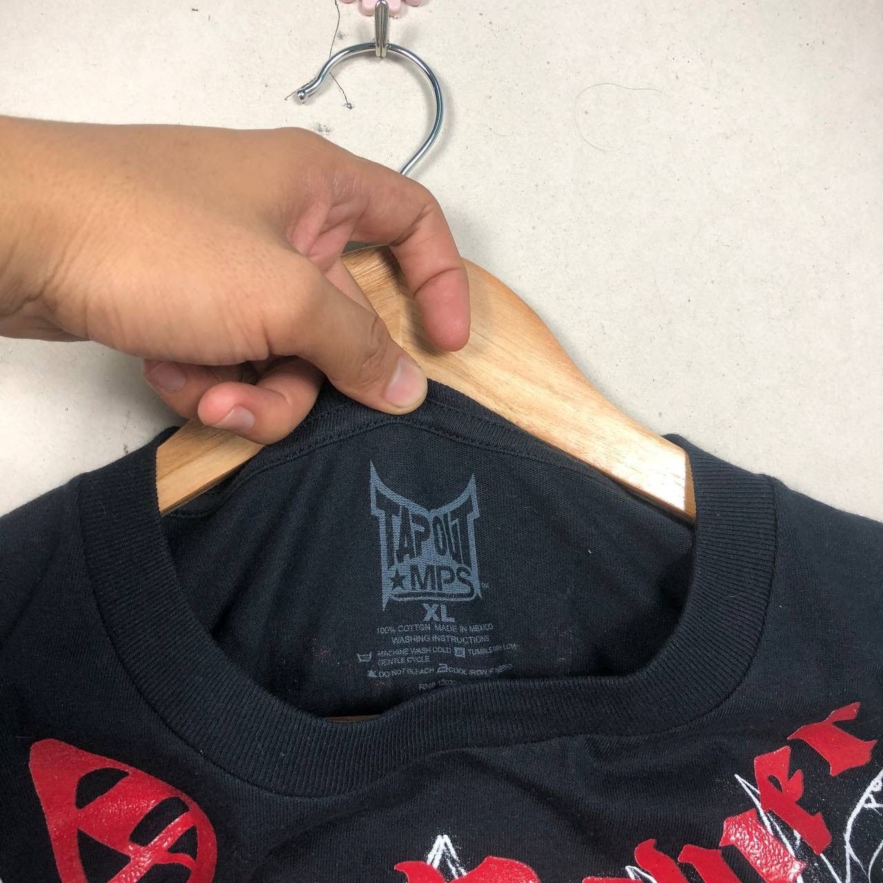 Affliction × Christian Audigier × Tapout Cyber Y2K Tapout MPS MMA UFC “Out Power” Printed Tee Shirt Size US XL / EU 56 / 4 - 4 Thumbnail