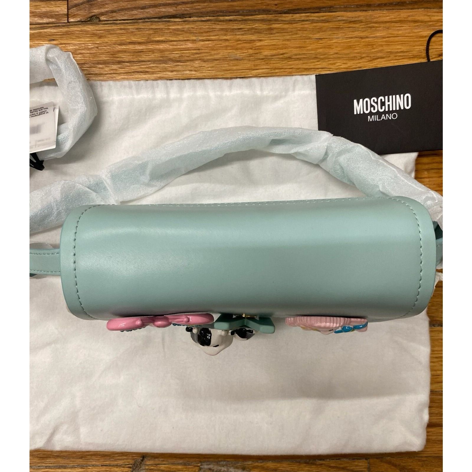 Moschino SS22 MOSCHINO Couture Jeremy Scott Calico Turquoise Bag Size ONE SIZE - 3 Thumbnail