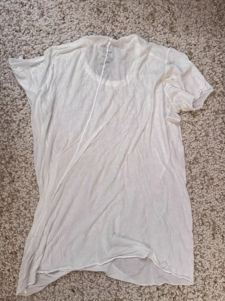 Rick Owens rick owens white short sleeves Size US XL / EU 56 / 4 - 5 Thumbnail