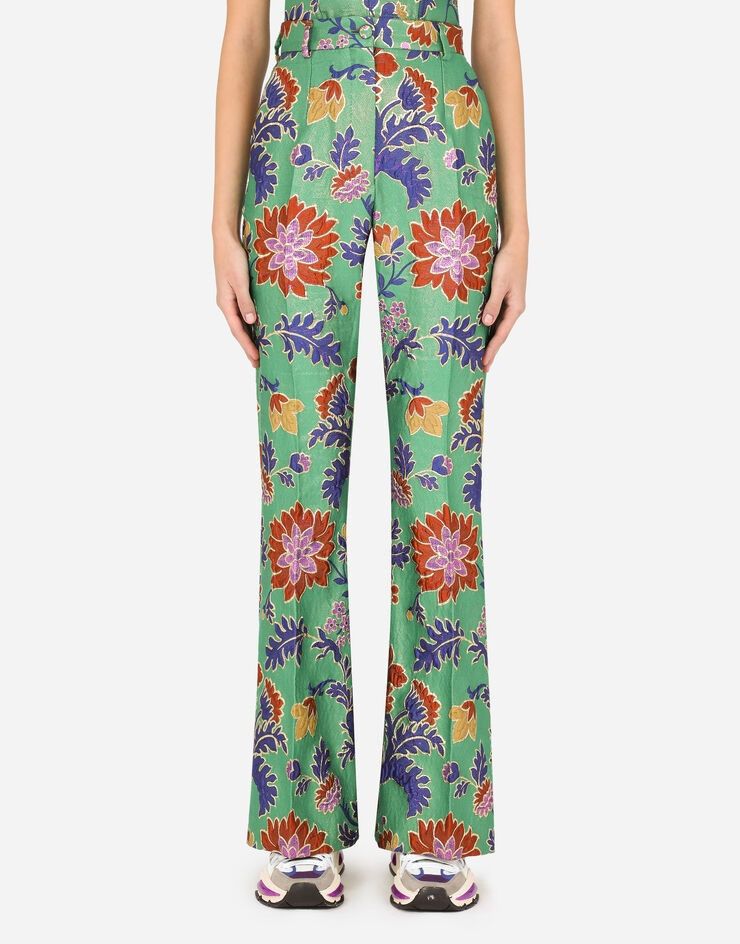 Dolce & Gabbana o1y0925 Casual Pant in Multicolor Size 26" / US 2 / IT 38 - 2 Thumbnail
