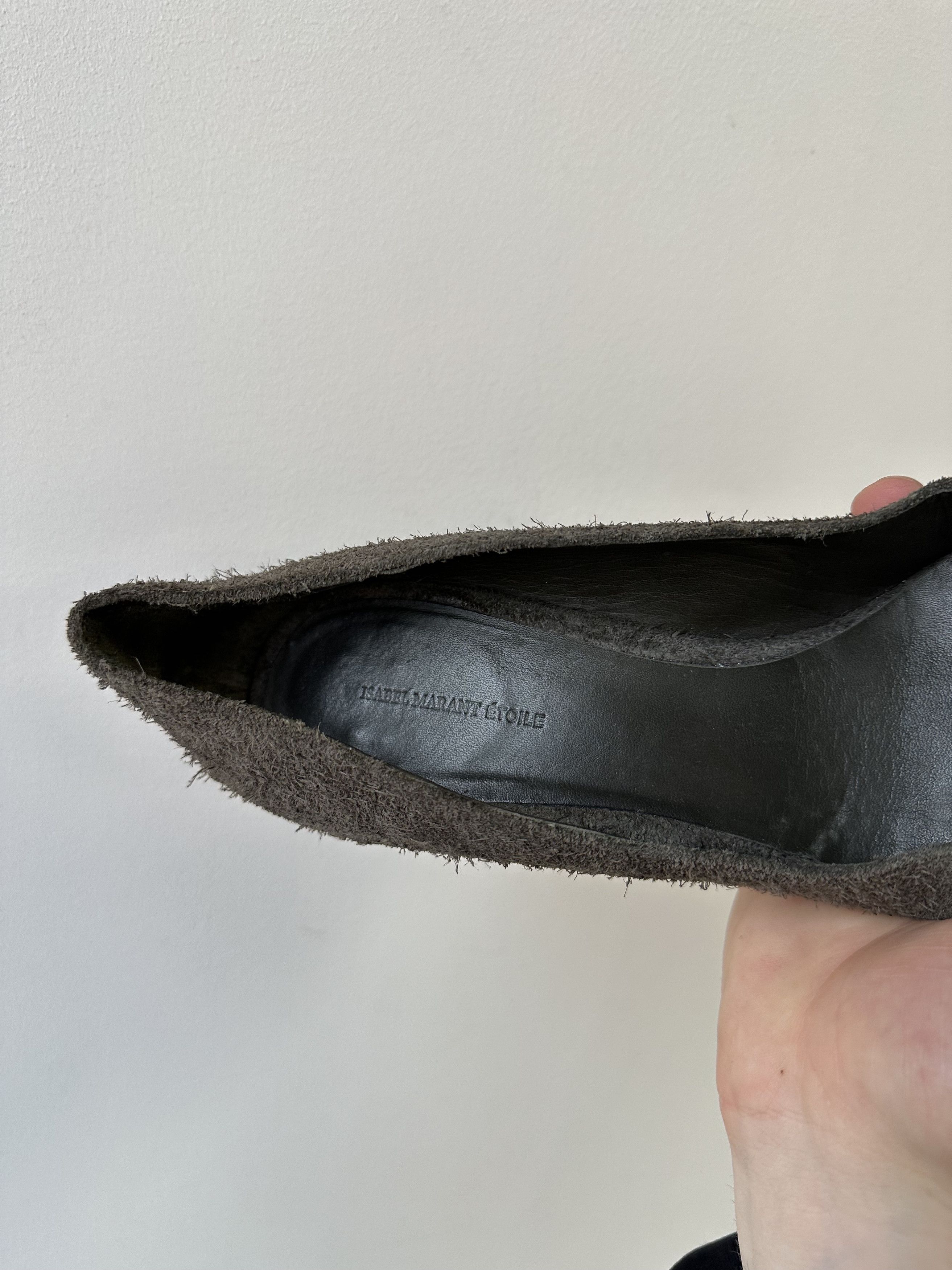 Isabel Marant Etoile Isabel Marant Etoile Fluffy Suede Heels 6467AC Size US 9 / IT 39 - 2 Thumbnail