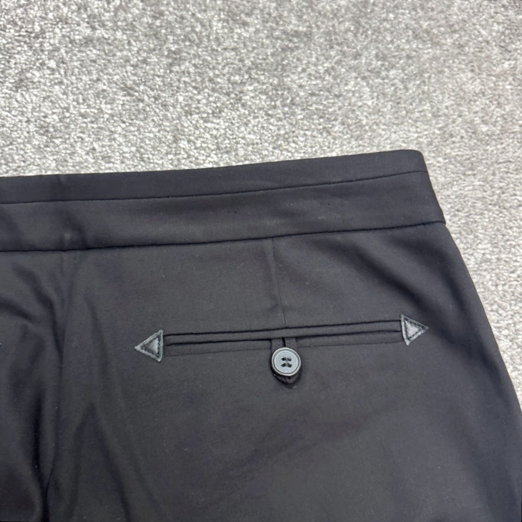 Club Monaco Club Monaco Pants Womens 4 Black Mid Rise Ankle Pockets Dress Pants Flat Front Career Work Regular Fit Size 27" / US 4 / IT 40 - 4 Thumbnail