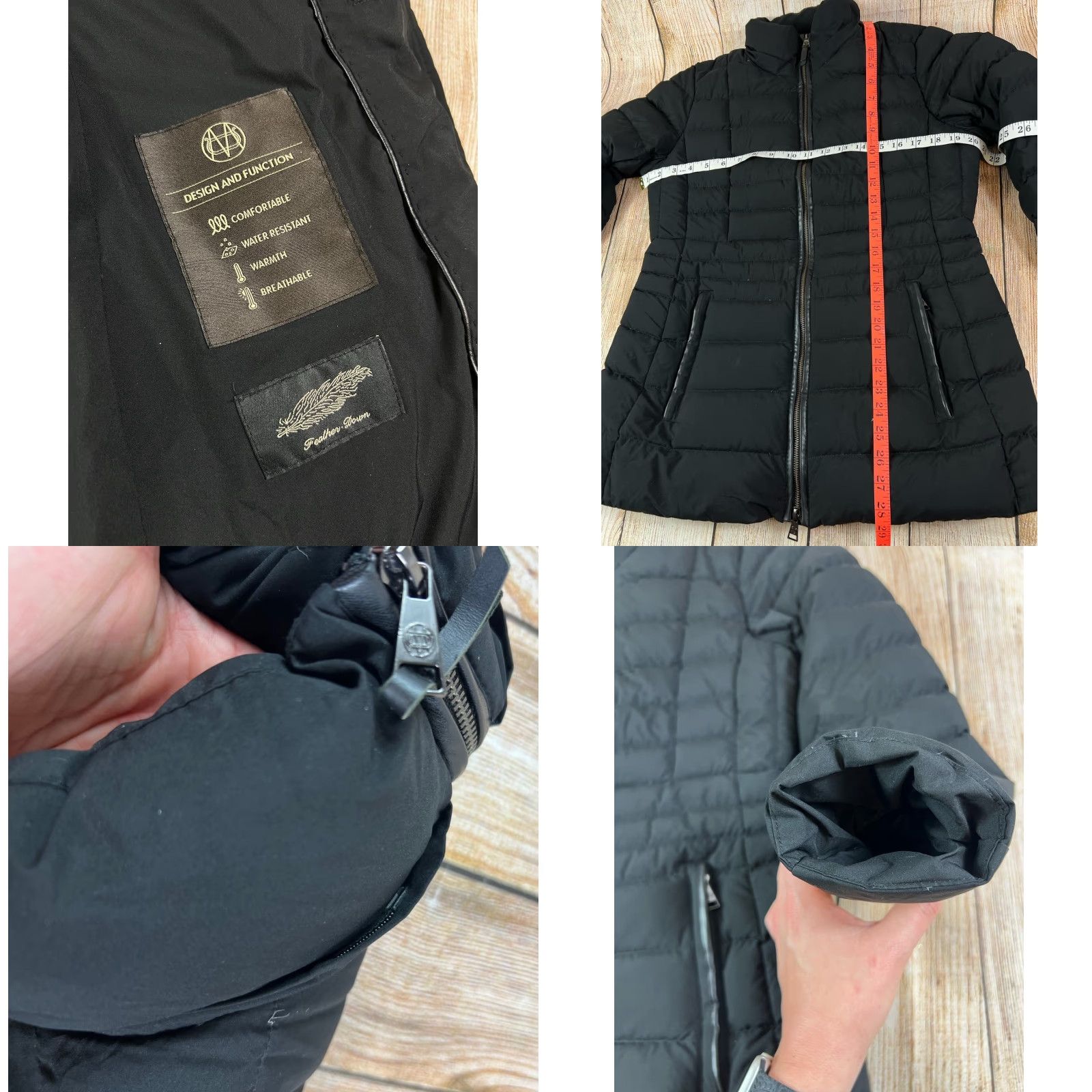 Massimo Dutti Women’s Massimo Dutti Jacket Hooded Lined Down Black Size L Regular Womens Size L / US 10 / IT 46 - 8 Thumbnail