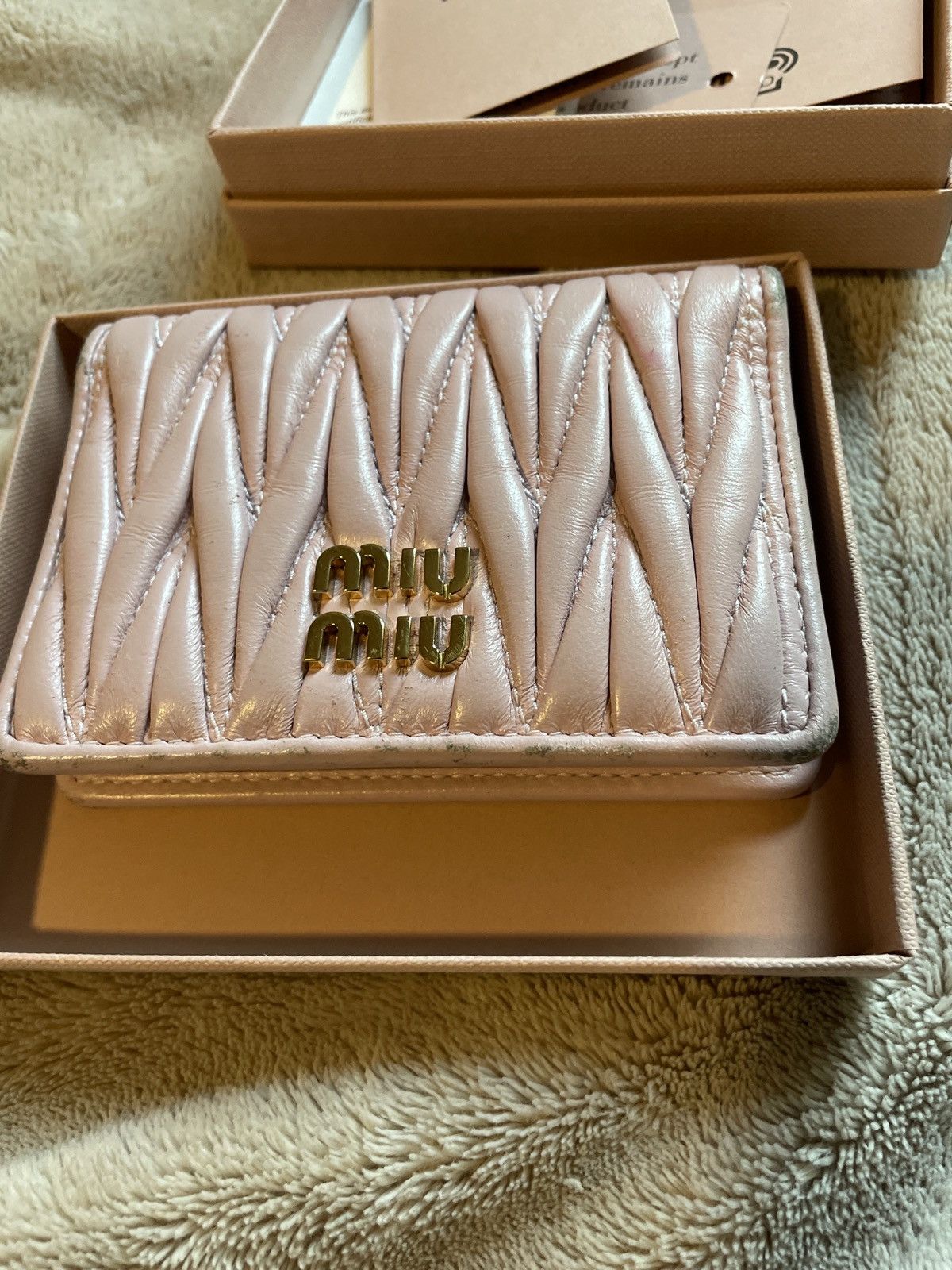 Miu Miu Miu miu nappa leather card holder Size ONE SIZE - 3 Thumbnail