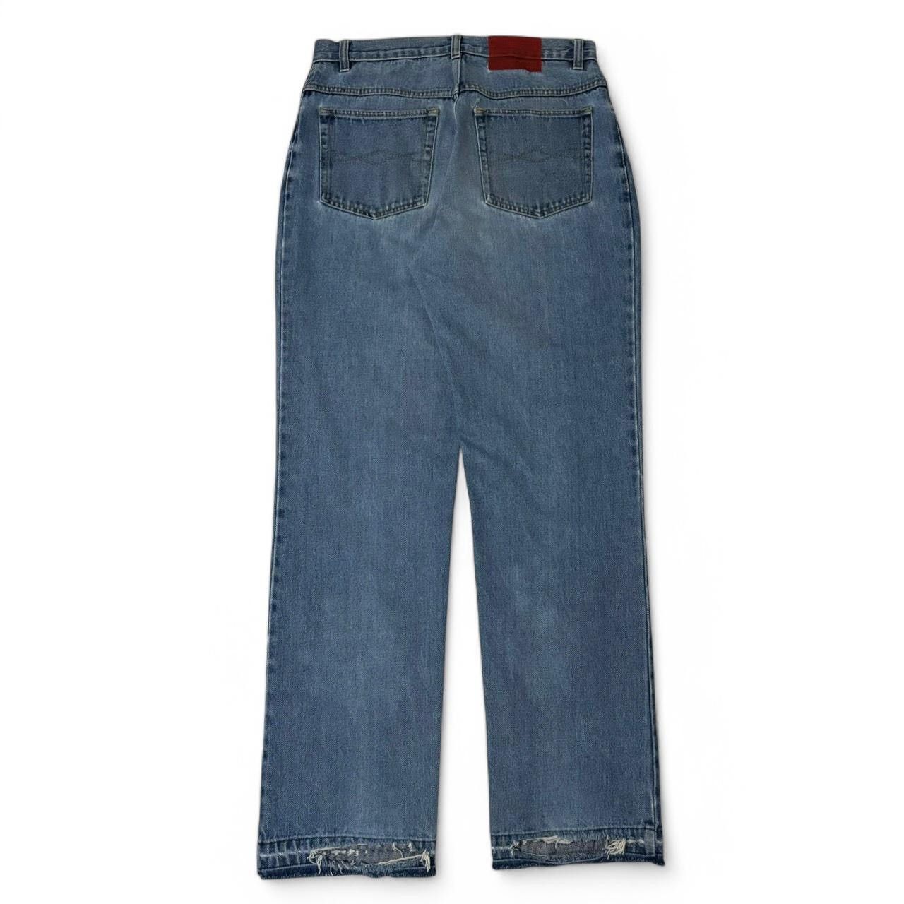 Vintage Vintage 1990s Custom Painted Blue Denim Jeans Size US 32 / EU 48 - 6 Thumbnail