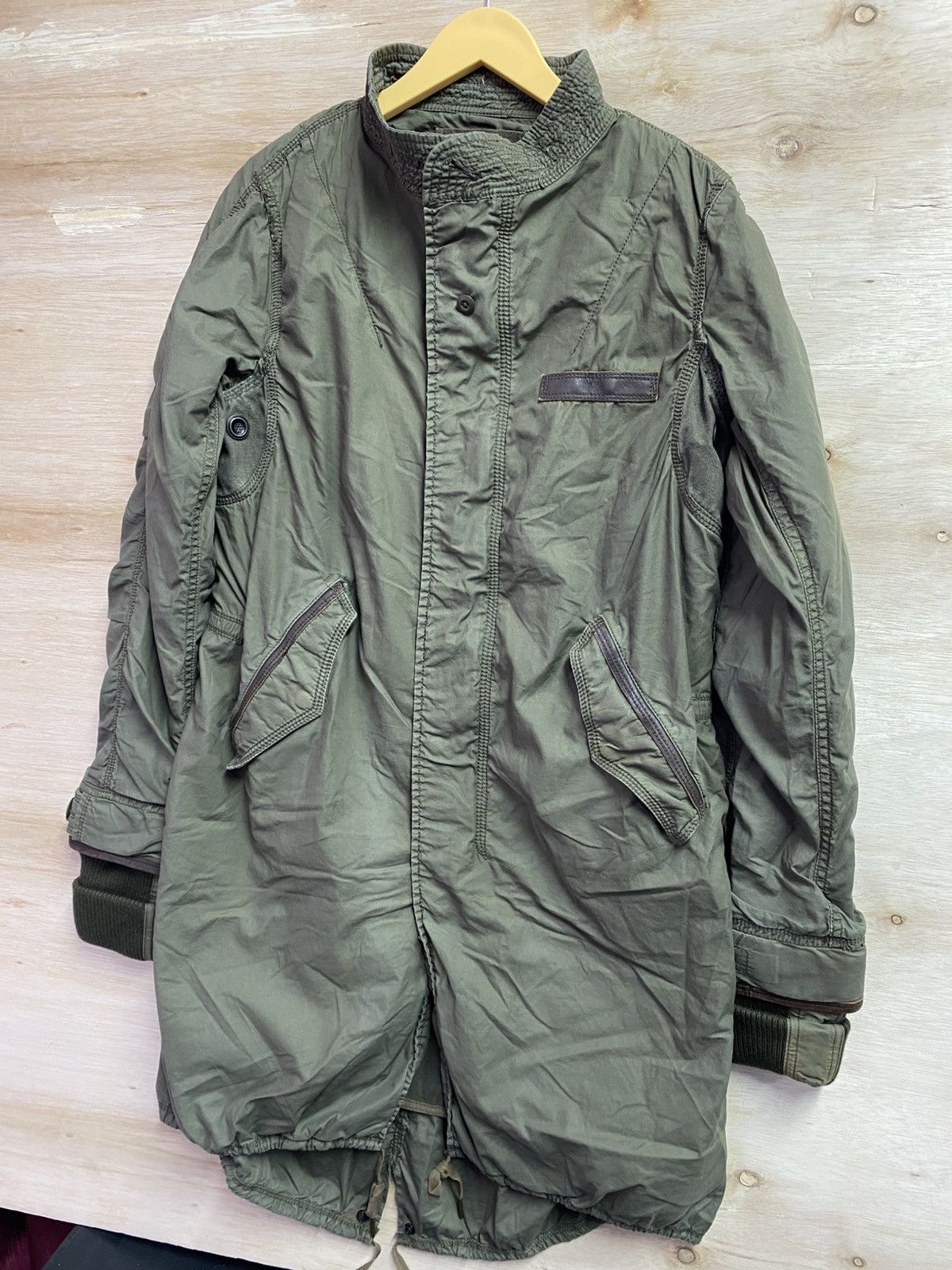 GOA GOA mid-length olive green military-style jacket Size US M / EU 48-50 / 2 - 2 Thumbnail