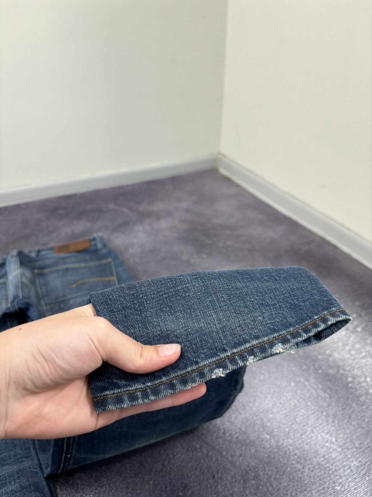 G-Star Vintage G-Star Raw Alum Faded Blue Avant Garde Denim Jeans Size US 34 / EU 50 - 18 Thumbnail