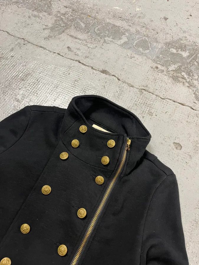 Polo Ralph Lauren 2010s Ralph Lauren Asymmetrical Zip Buttoned Officer Black Jacket Size US S / EU 44-46 / 1 - 5 Thumbnail