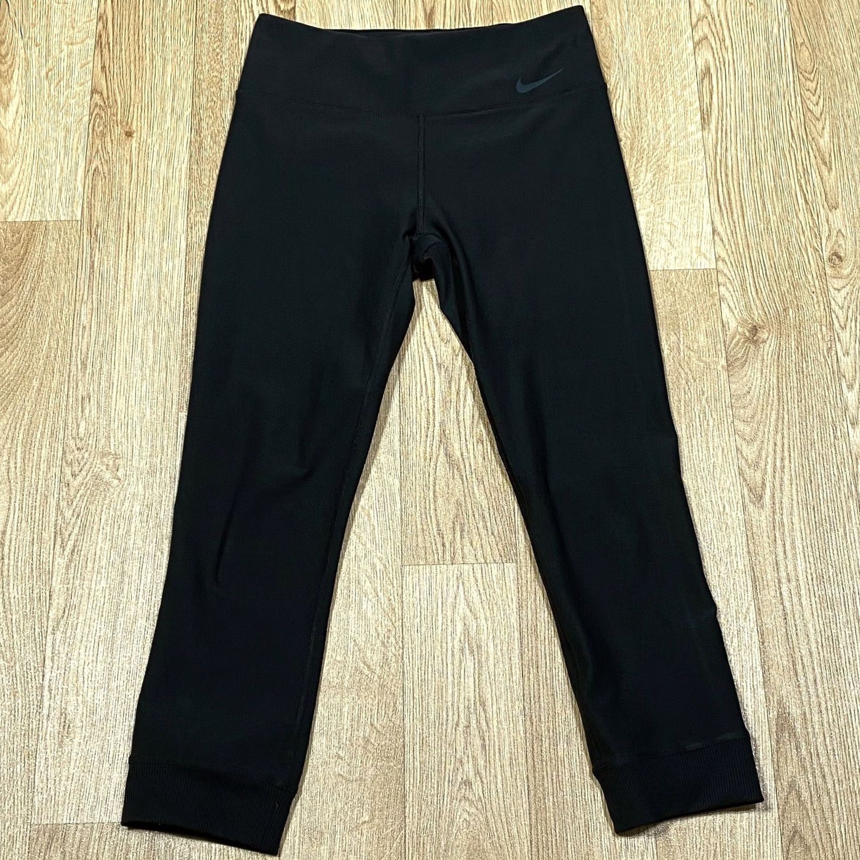 Nike Nike Leggings Capri Dri-Fit Ten One Nike Ten One Women’s Small Black Fitness Gym Size 28" / US 6 / IT 42 - 2 Thumbnail