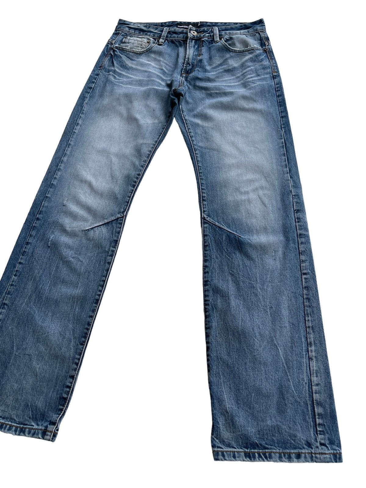 Japanese Brand Fishbone Japan Superior Distressed Rusty Denim Size US 32 / EU 48 - 6 Thumbnail