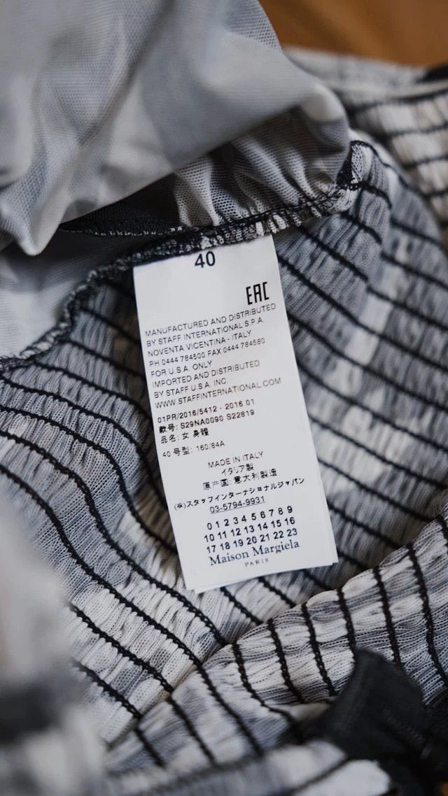 Maison Margiela Maison Margiela Paris New Black Printed Padded Bodysuit IT40 Size S / US 4 / IT 40 - 8 Thumbnail