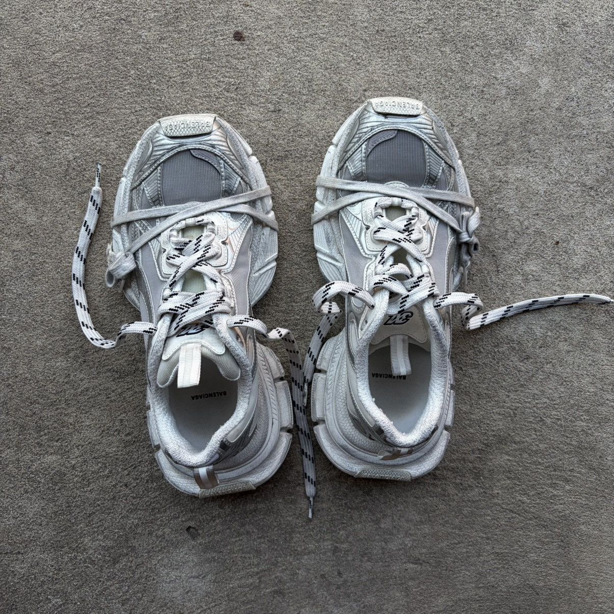 Balenciaga Balenciaga 3XL Sneaker White/Silver EU 41/US 8 Size US 8 / EU 41 - 2 Thumbnail