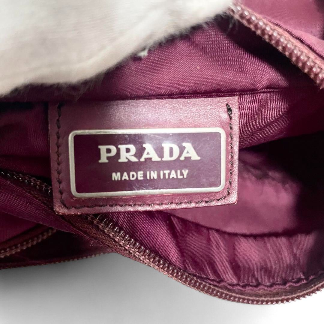 Prada Prada - Bordeaux Sacoche Shoulder Bag Tessuto Nylon Size ONE SIZE - 8 Thumbnail